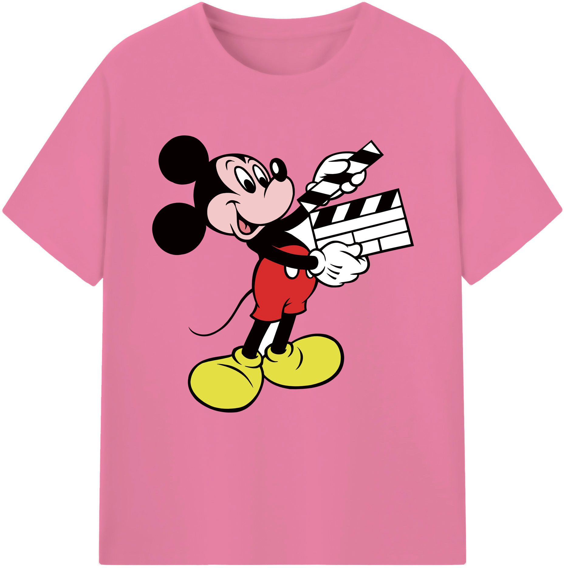 （画像用） ミッキーマウス Mickey Mouse 綿100％半袖Tシャツ（フロントプリント）